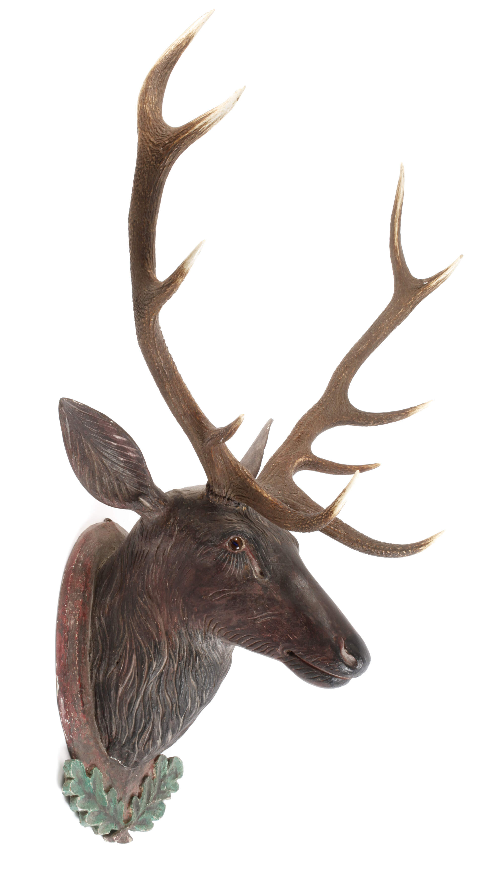 Geschnitzte Jagdtrophäe