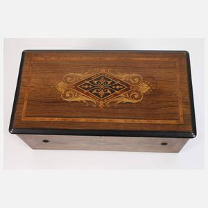 Walzenspieldose mit Glockenspiel