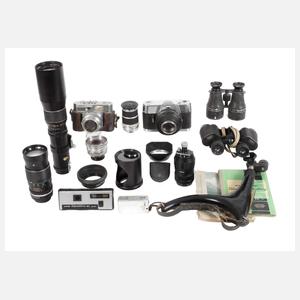 Konvolut Kamera und Zubehör