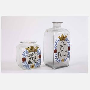 Vier barocke Apothekergefäße