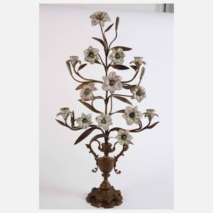 Paar florale Leuchter