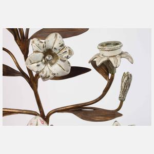 Paar florale Leuchter