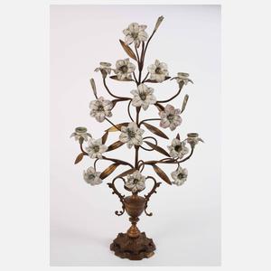 Paar florale Leuchter