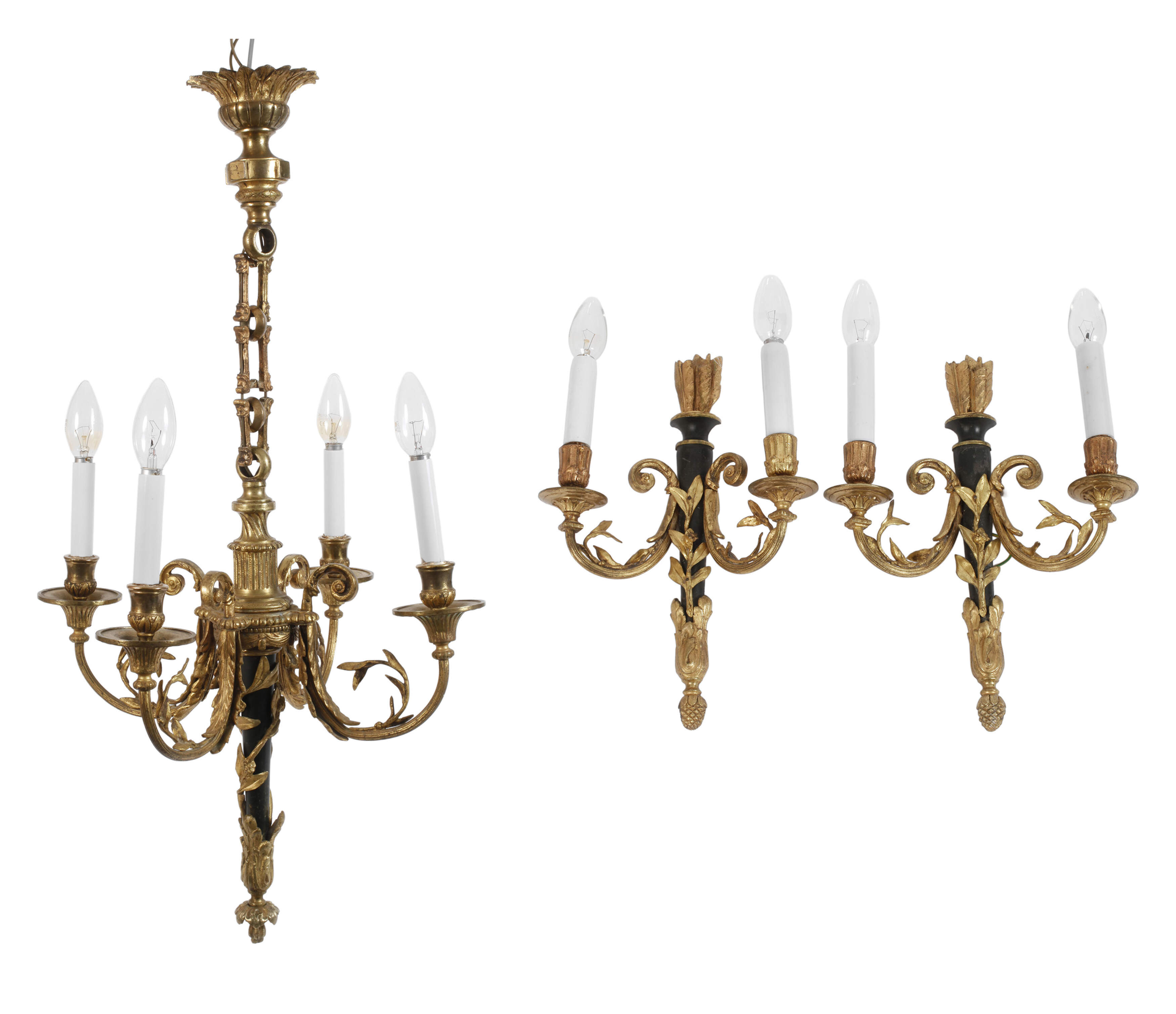 Lampengarnitur Empire