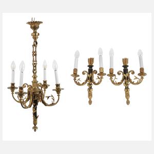 Lampengarnitur Empire