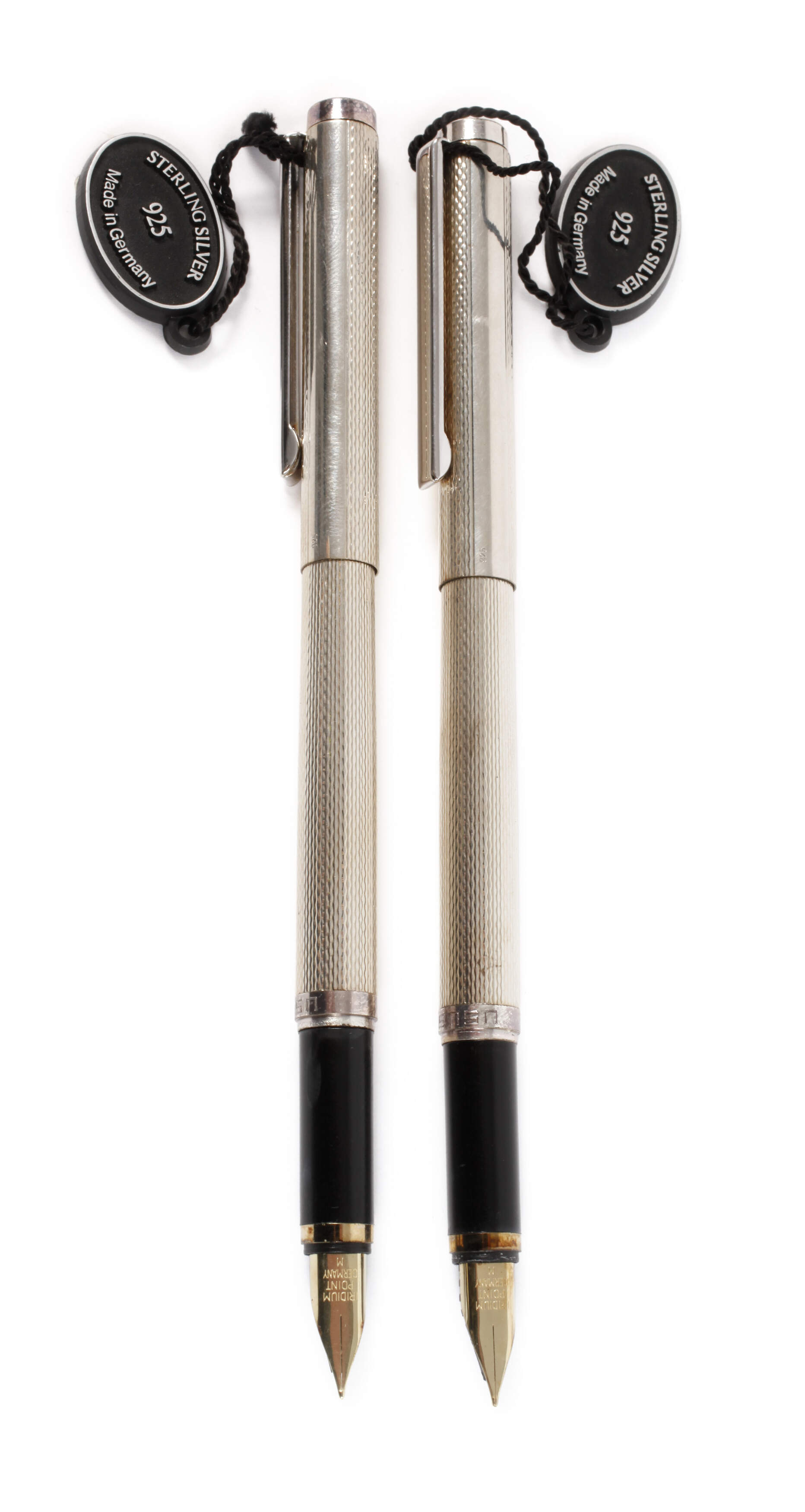 Paar Füllfederhalter Silber