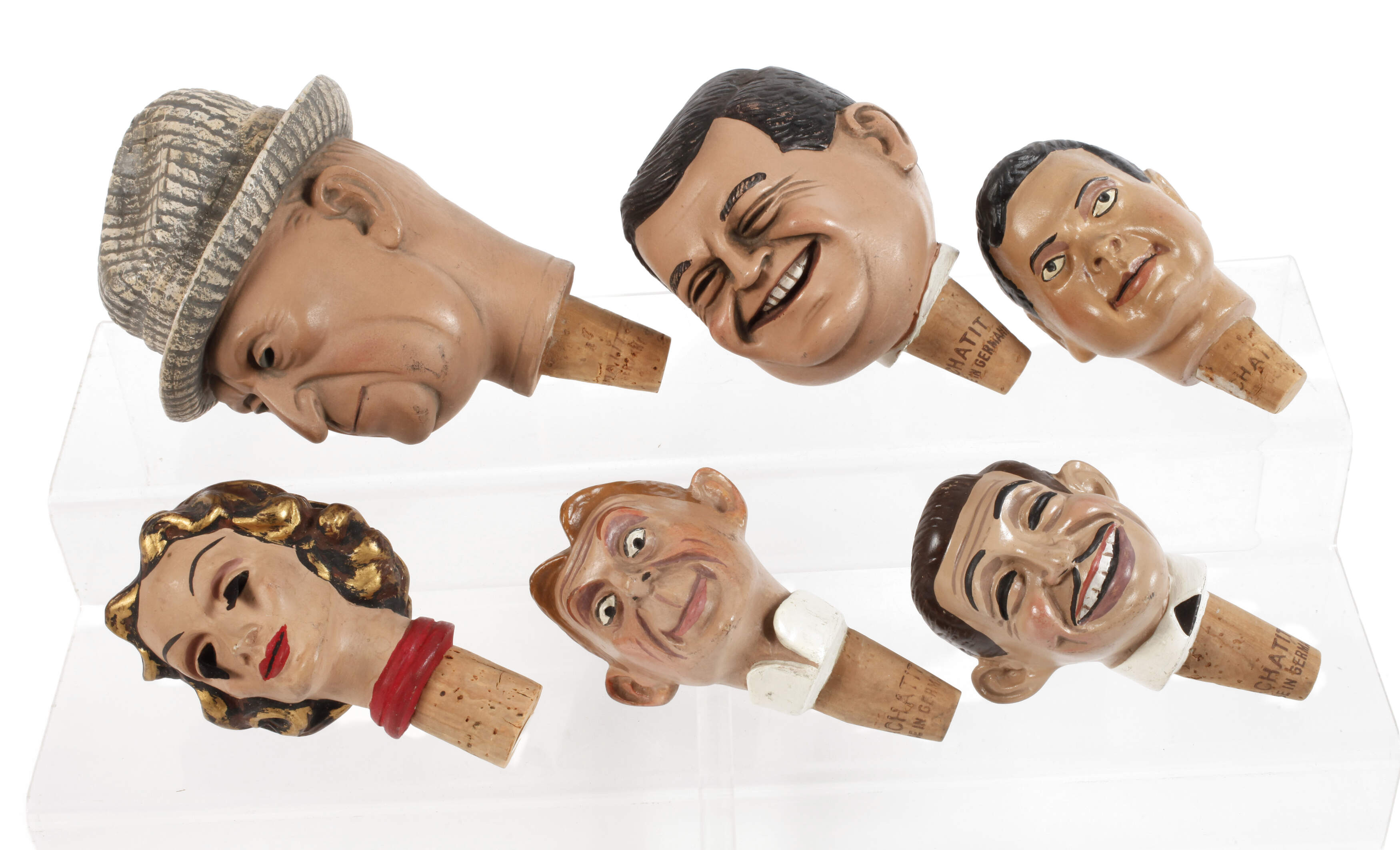 Konvolut figürliche Flaschenstopfen