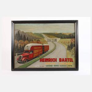 Werbetafel "Heinrich Bartel" Teplitz-Schönau