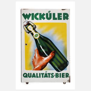 Emailleschild Wicküler