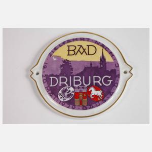 Vier Automobilplaketten