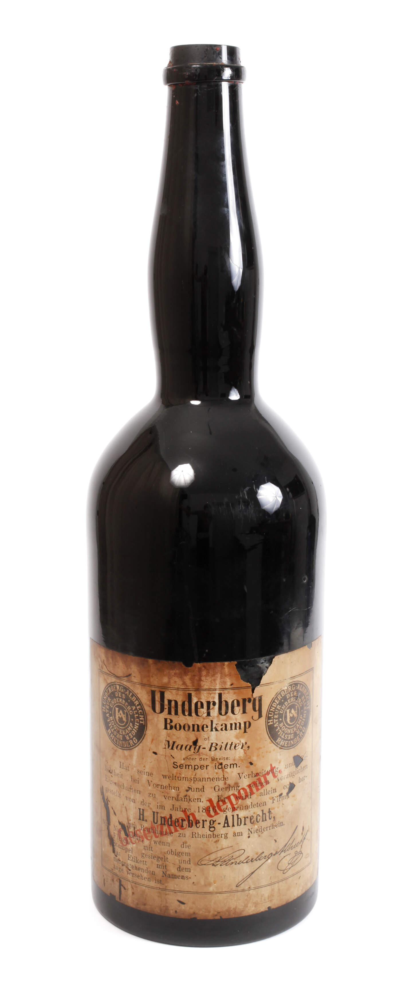 Übergroßes Werbedisplay Underberg