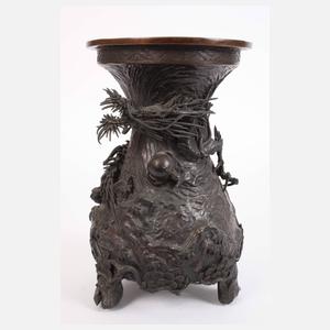 Paar prachtvolle Bronzevasen