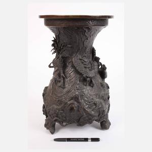 Paar prachtvolle Bronzevasen