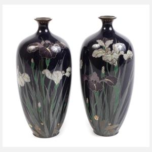 Paar Vasen Cloisonné