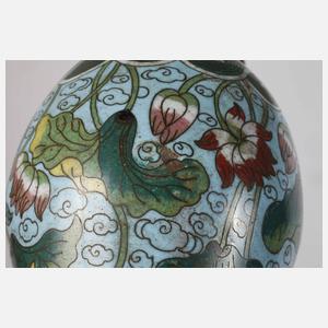 Paar Cloisonnévasen China