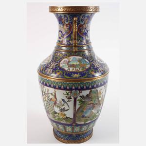 Große Vase Cloisonné