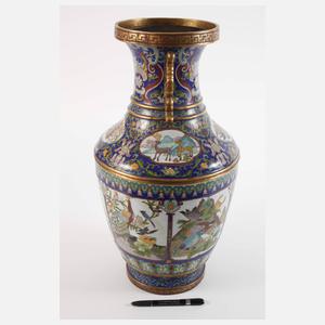 Große Vase Cloisonné