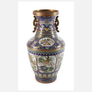 Große Vase Cloisonné