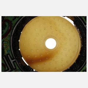 Cloisonnéschale mit Bi-Scheibe