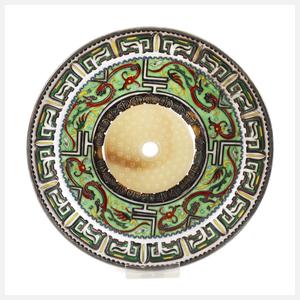 Cloisonnéschale mit Bi-Scheibe