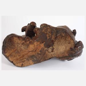 Buddhistische Schnitzerei