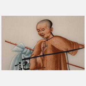 Konvolut Gouachen im Album