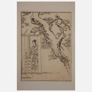 Konvolut Holzschnitte in Mappe