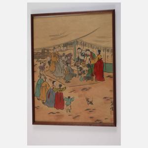 Minhwa mit Genreszene