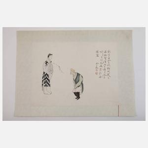 Drei figürliche Mischtechniken