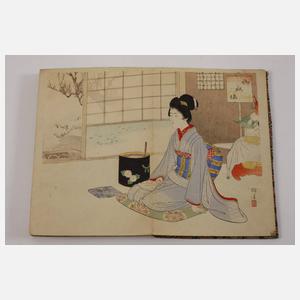 Fünf japanische Leporellos aus der Meiji-Zeit