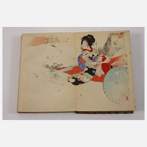 Fünf japanische Leporellos aus der Meiji-Zeit
