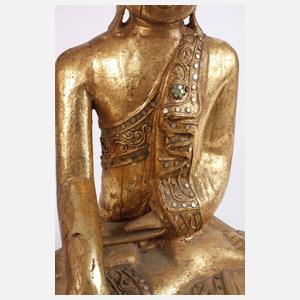 Geschnitzte Buddhaplastik