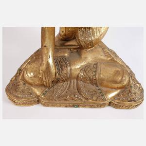 Geschnitzte Buddhaplastik