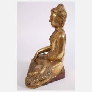 Geschnitzte Buddhaplastik