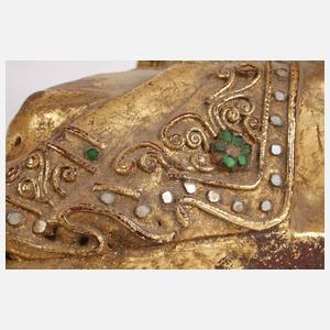 Geschnitzte Buddhaplastik