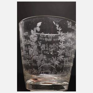 Regimentsglas "Es Lebe der Kaiser"