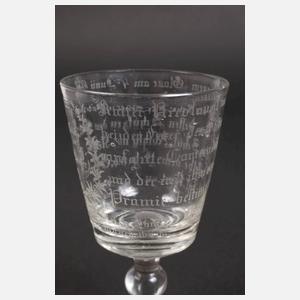 Regimentsglas "Es Lebe der Kaiser"