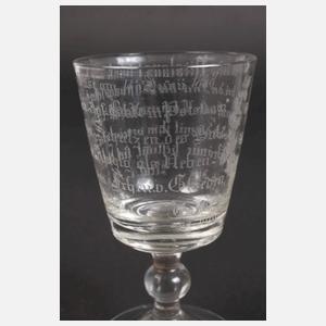 Regimentsglas "Es Lebe der Kaiser"