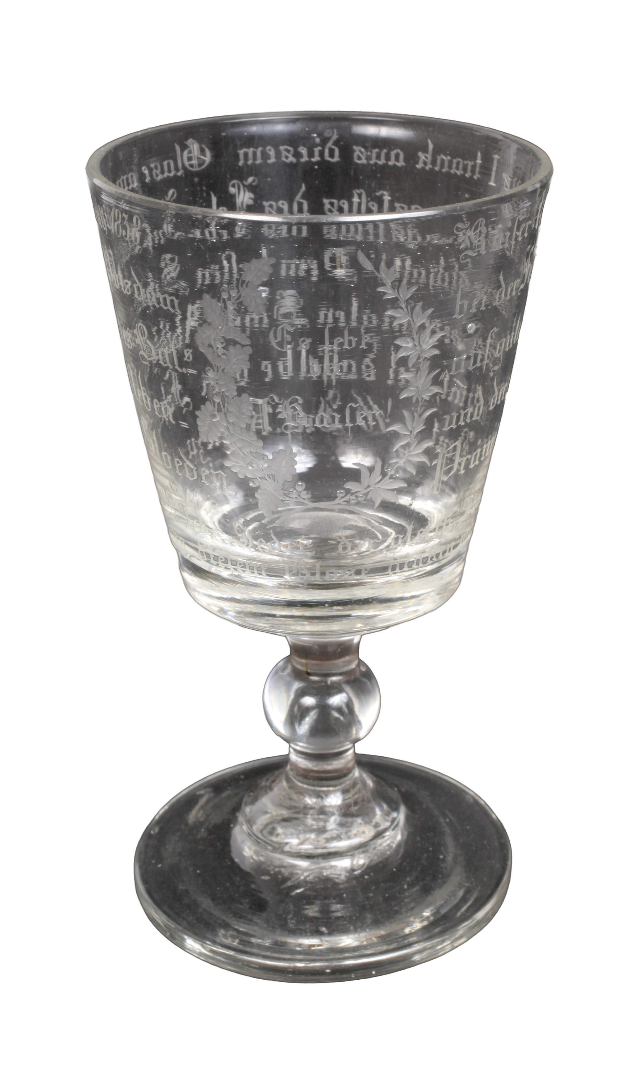 Regimentsglas "Es Lebe der Kaiser"