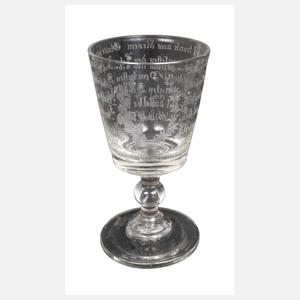 Regimentsglas "Es Lebe der Kaiser"