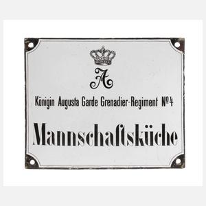 Emailleschild Garde-Grenadier-Regiment Preußen
