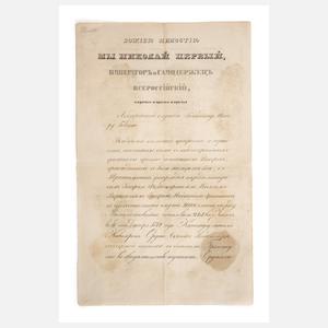 Verleihungsurkunde Wladimir-Orden an von der Heydte