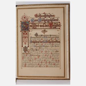 Abschiedsurkunde Freiherr von der Heydte