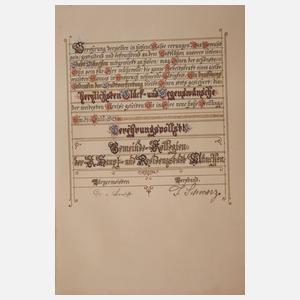 Abschiedsurkunde Freiherr von der Heydte