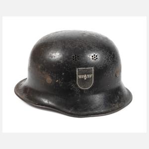 Helm der Reichsbahn-Feuerschutzpolizei