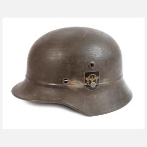 Stahlhelm Polizei Kradfahrer