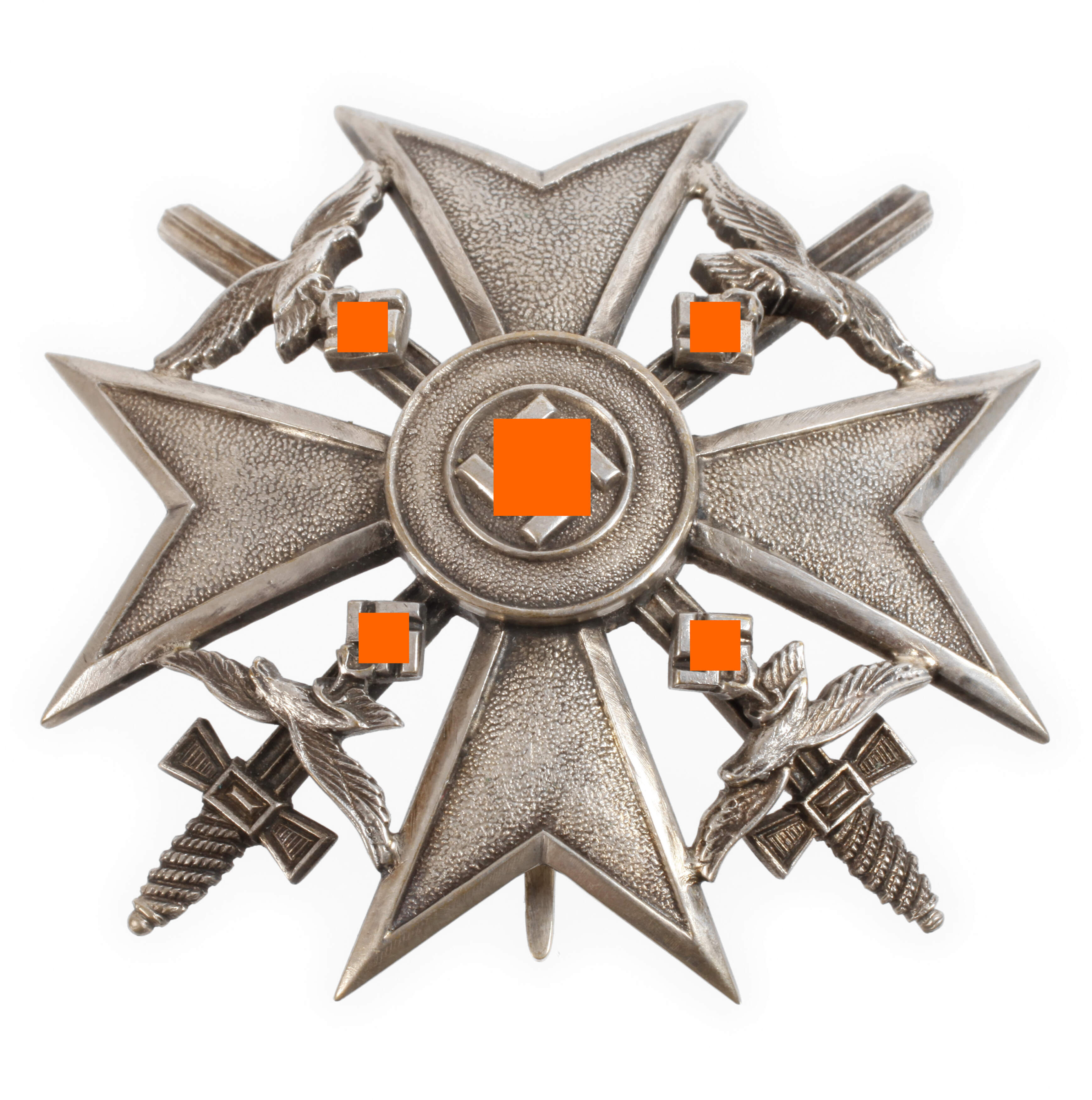 Spanienkreuz in Silber