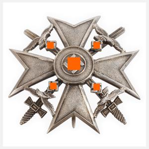 Spanienkreuz in Silber
