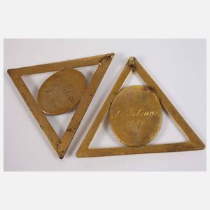 Zwei Freimaurerbijous Meißen