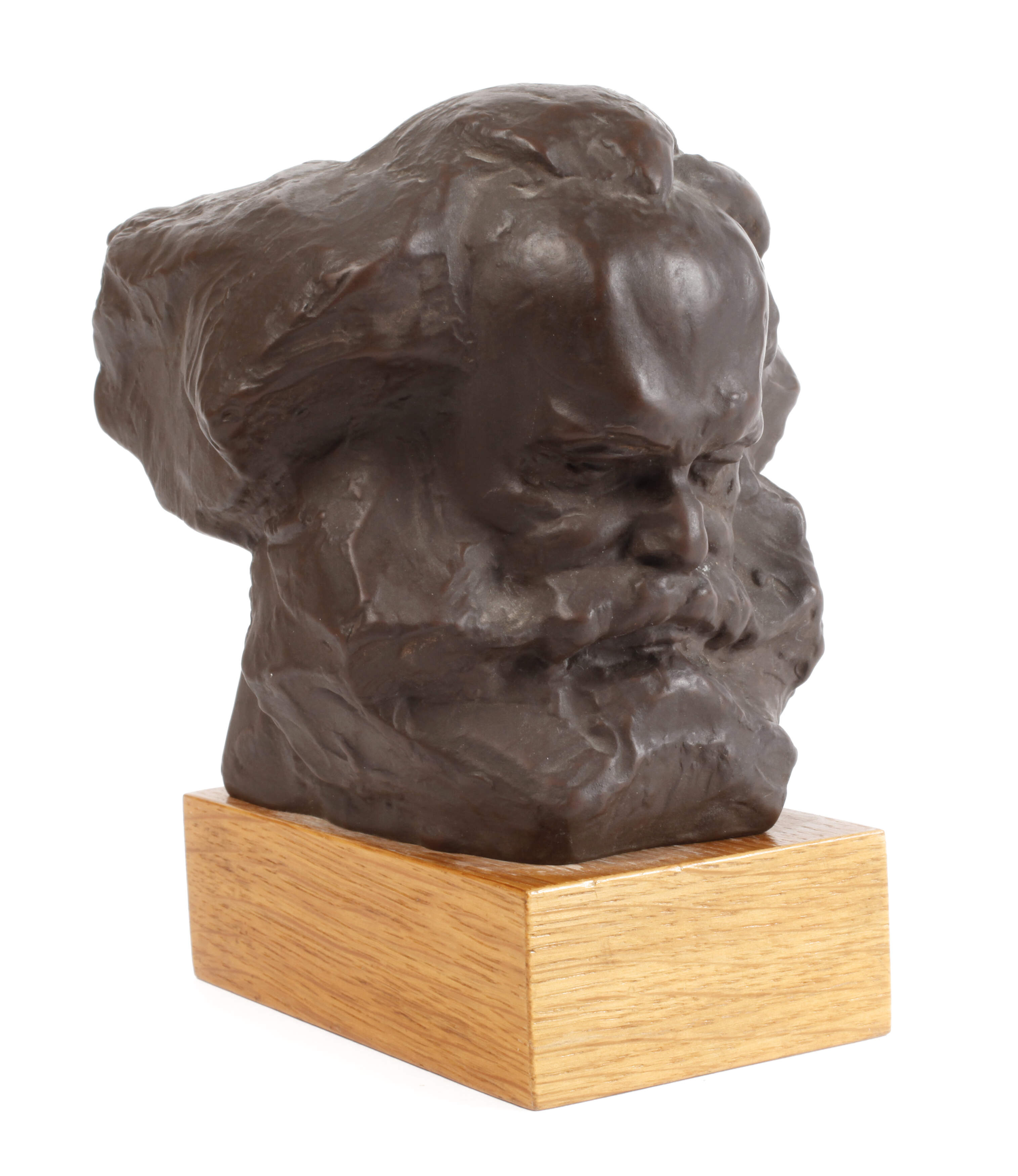 Meissen Karl-Marx-Büste als Ehrengeschenk der BVfS